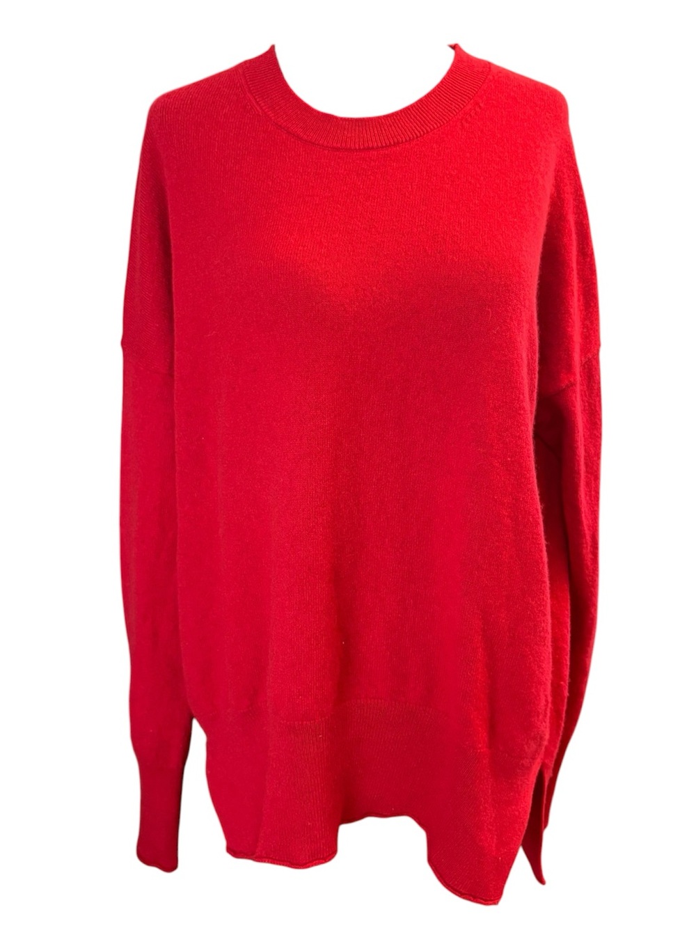 Theory 100% Cashmere Brandelle Sweater Red Size Large